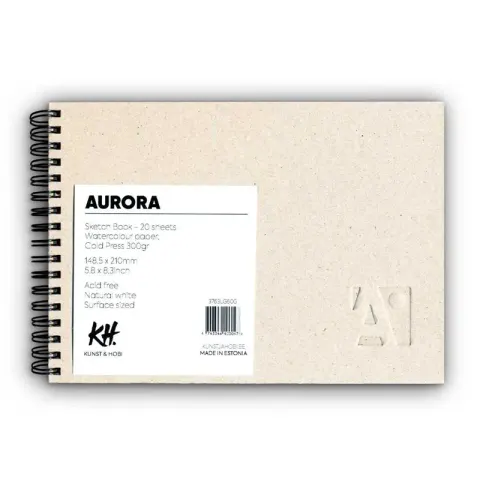 Szkicownik do akwareli Aurora Cold Press na spirali - A5, 300 g, 20 ark.