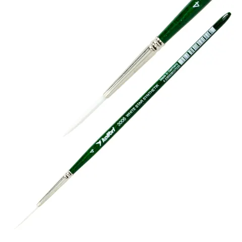 Pędzel syntetyczny do linii Kolibri 3006 Liner - 4 - okrągły literniczy
