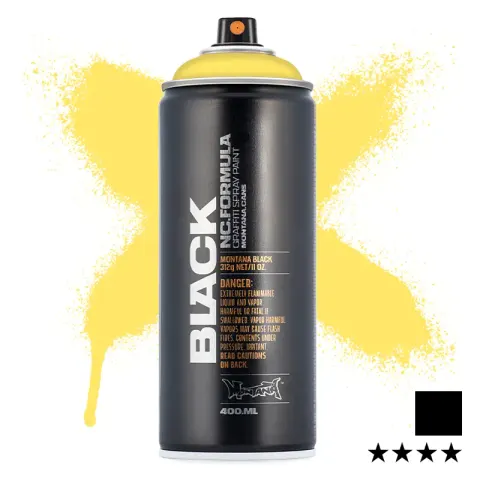 Farba w sprayu Montana Black 400 ml BLK 1010 Easter Yellow
