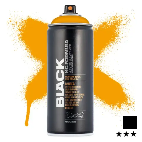 Farba w sprayu Montana Black 400 ml BLK 1045 Melon Yellow