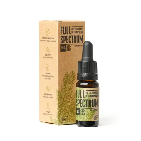 Olejek konopny CBD+CBDa 18% 10 ml Full Spectrum