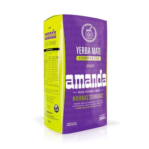 Yerba mate Amanda Hierbas Serranas 500g