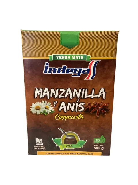 Yerba mate Indega Manzanilla y Anis 500g