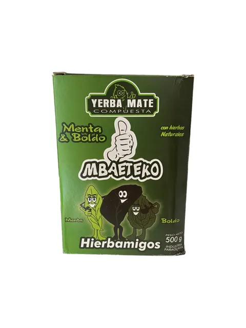 Yerba mate Mbaeteko Menta Boldo 500g