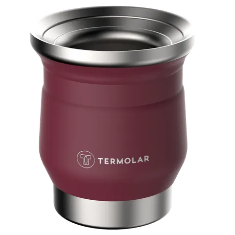 Cuia de Inox "Tupi" Rosa Termolar 250 ml