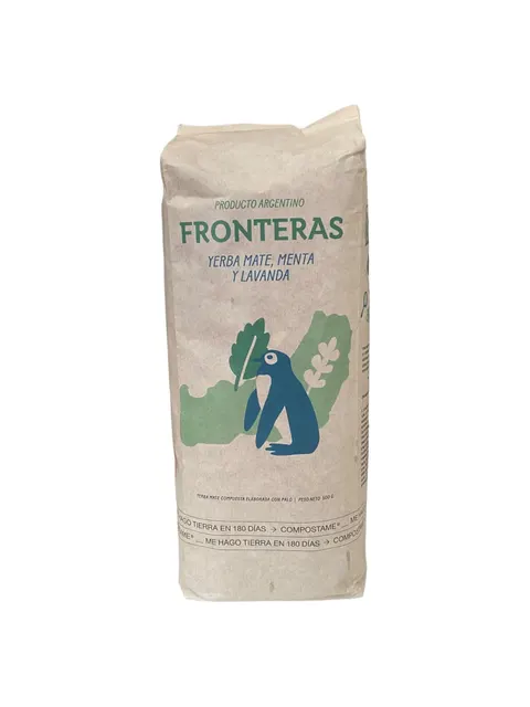 Yerba mate Fronteras con menta y lavanda 500g