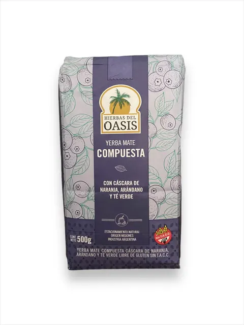 Yerba mate Hierbas del Oasis con Arandanos (z jagodami) 500g