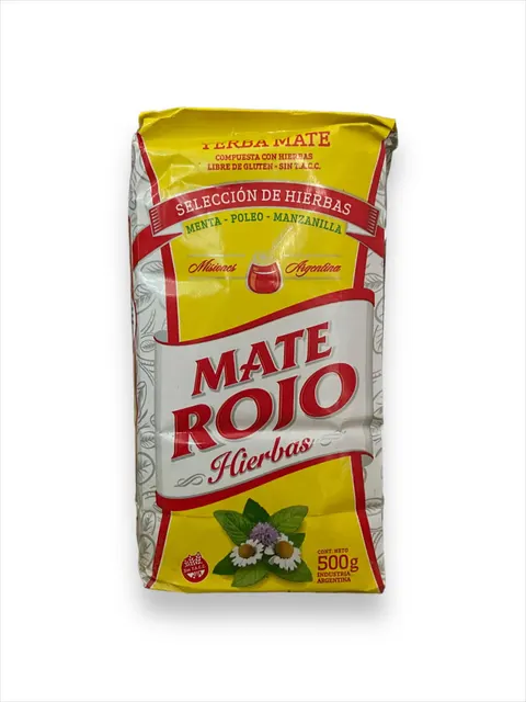 Yerba Mate Rojo Compuesta con hierbas 500g