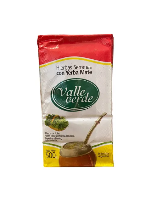 "Valle Verde" Hierbas Serranas con yerba mate 500g