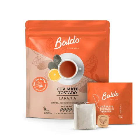 Yerba mate Baldo Cocido Tostado Laranja 10 x 2,5g