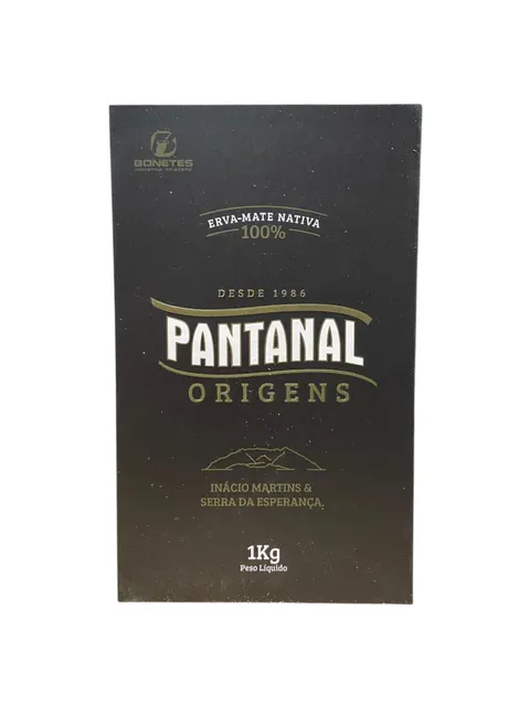 Erva mate Pantanal Chimarrao Origens Nativa 1000g Vacuum