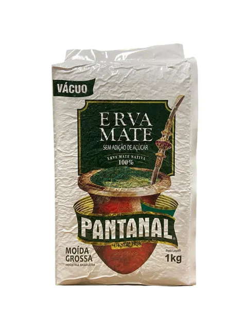 Erva mate Pantanal Chimarrao Moida Grossa 1000g Vacuum