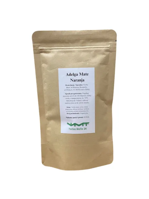 PRÓBKA Yerba Mate Adelga Mate Naranja (pomarańczowa) 100g Doypack