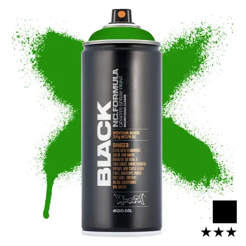 Farba w sprayu Montana Black 400 ml BLK 6090 Woodstock