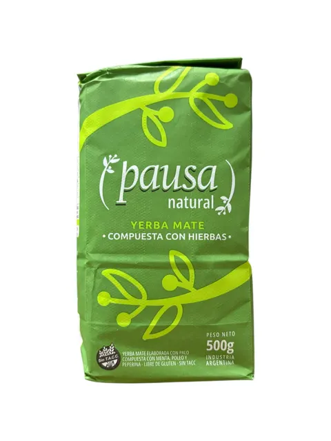 Yerba Mate Pausa Natural con hierbas 500g