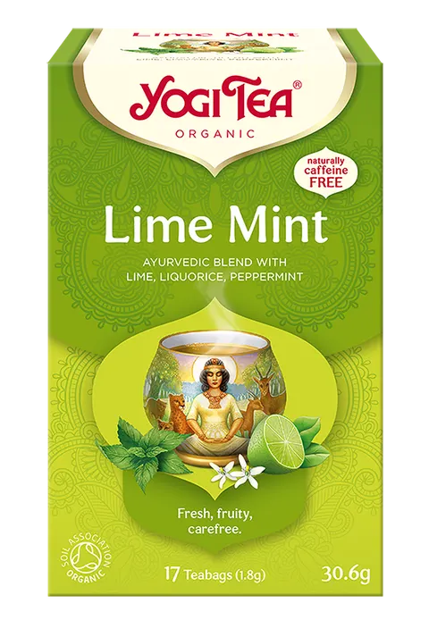 Ajurwedyjska herbatka Lime Mint YogiTea Organic 17x1,8g