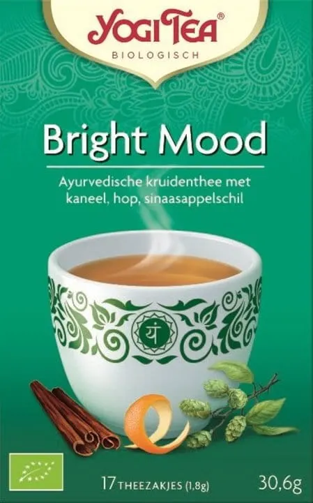 Ajurwedyjska herbatka Bright Mood YogiTea Organic 17x2g