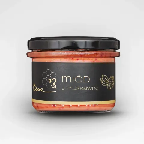 Miód z truskawką 245g Bona