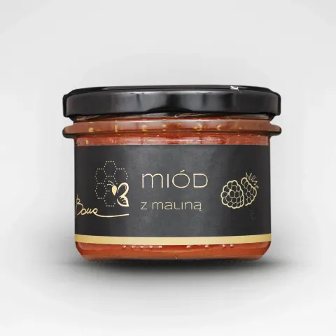 Miód z maliną 245g Bona