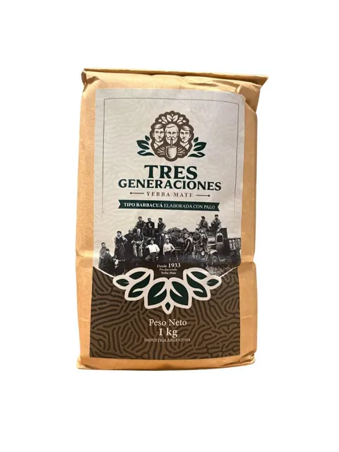 Yerba mate Tres Generaciones Tradicional Barbacua 1000g