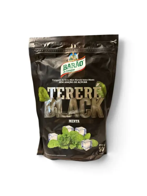 Erva mate Barao Terere Menta Black 500 g Doypack