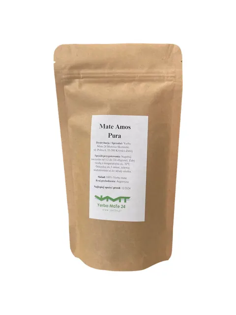 PRÓBKA Yerba mate Amos Pura 100g