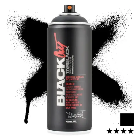 Farba w sprayu Montana Black 400 ml BLK 9050 Blackout Tarblack