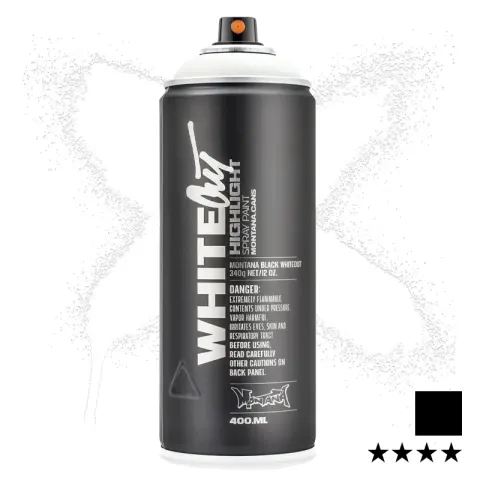 Farba w sprayu Montana Black 400 ml BLK 9150 Whiteout