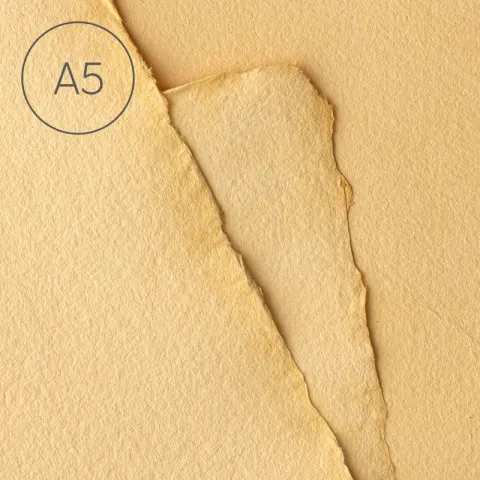 Papier czerpany A5 gładki Brzoskwinia