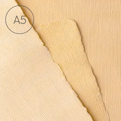 Papier czerpany A5 juta Brzoskwinia
