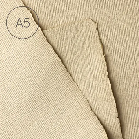 Papier czerpany A5 juta Cappuccino