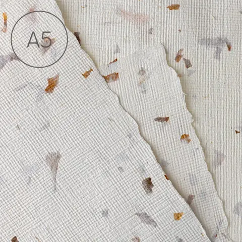 Papier czerpany A5 juta Cebula