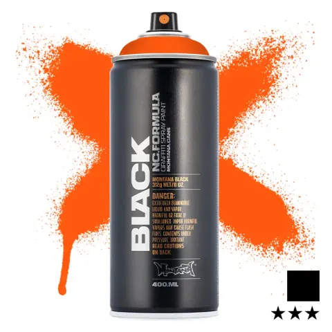 Farba w sprayu Montana Black 400 ml P2000 Power Orange