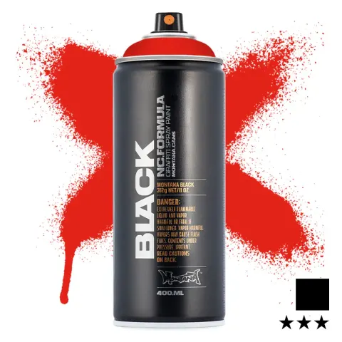 Farba w sprayu Montana Black 400 ml P3000 Power Red
