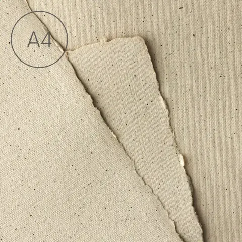 Papier czerpany A4 len Kawa