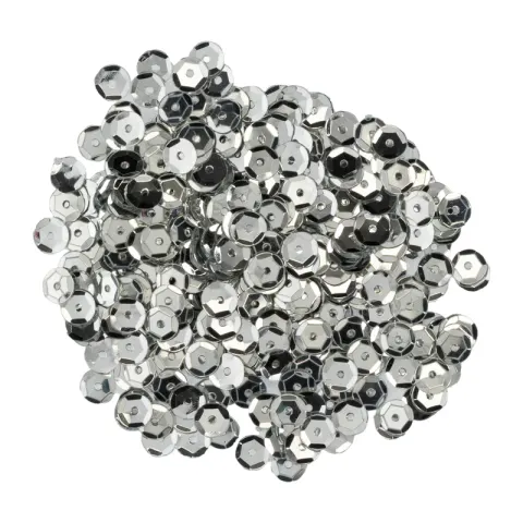 Cekiny metalizowane 6 mm - nr 55 srebrne