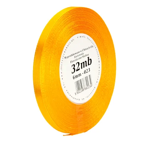 Wstążka satynowa 6 mm 32 m - 023 jajko