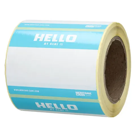Naklejki Montana Hello My Name - rolka 500 szt.