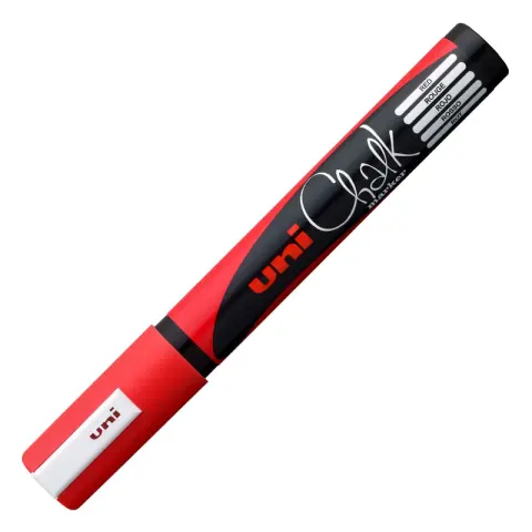 Marker kredowy UNI Chalk PWE-5M - czerwony