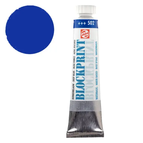 Farba do linorytu Blockprint Royal Talens 20 ml 502 Deep blue
