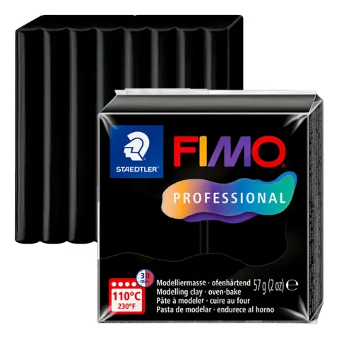 Modelina Fimo Professional 57 g - 009 Czarny