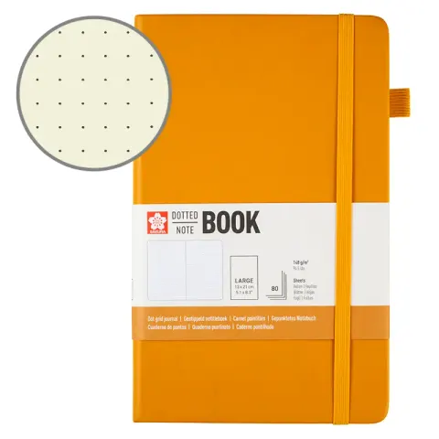 Notatnik Bullet Journal Sakura Dotted Notebook Japanese Kerria - 13 x 21 cm, 140 g, 80 ark.