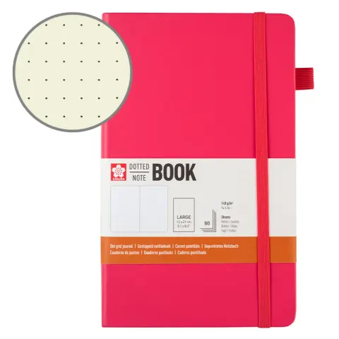 Notatnik Bullet Journal Sakura Dotted Notebook Plum Blossom - 13 x 21 cm, 140 g, 80 ark.