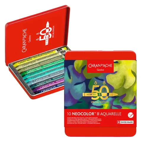 Pastele akwarelowe Caran d'Ache Neocolor II Aquarelle 10 szt. Lush