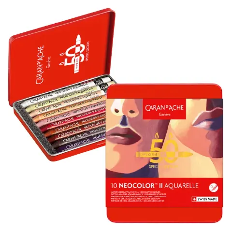 Pastele akwarelowe Caran d'Ache Neocolor II Aquarelle 10 szt. Portrait