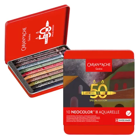 Pastele akwarelowe Caran d'Ache Neocolor II Aquarelle 10 szt. Dark