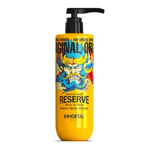 Immortal nyc barber reserve aftershave samurai spirit balsam po goleniu, 500ml