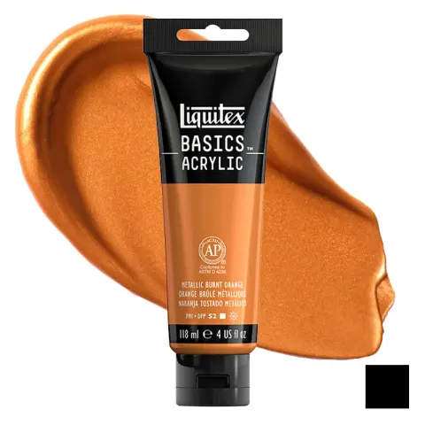 Farba akrylowa Liquitex Basics Acrylic 118 ml - 344 Metallic burnt orange