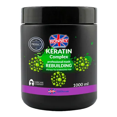Ronney keratin complex rebuilding therapy maska do włosów z keratyną, 1000ml