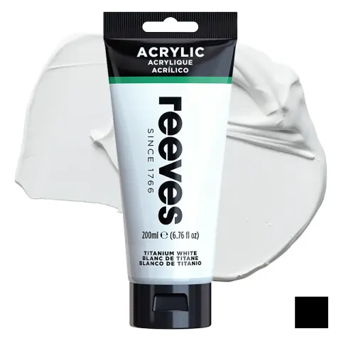 Farba akrylowa Reeves 200 ml - Titanium white